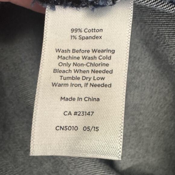 Talbots Pants Womens 10 Petite Blue Slim Ankle Side Zip Stretch Jeans Denim - Picture 7 of 11